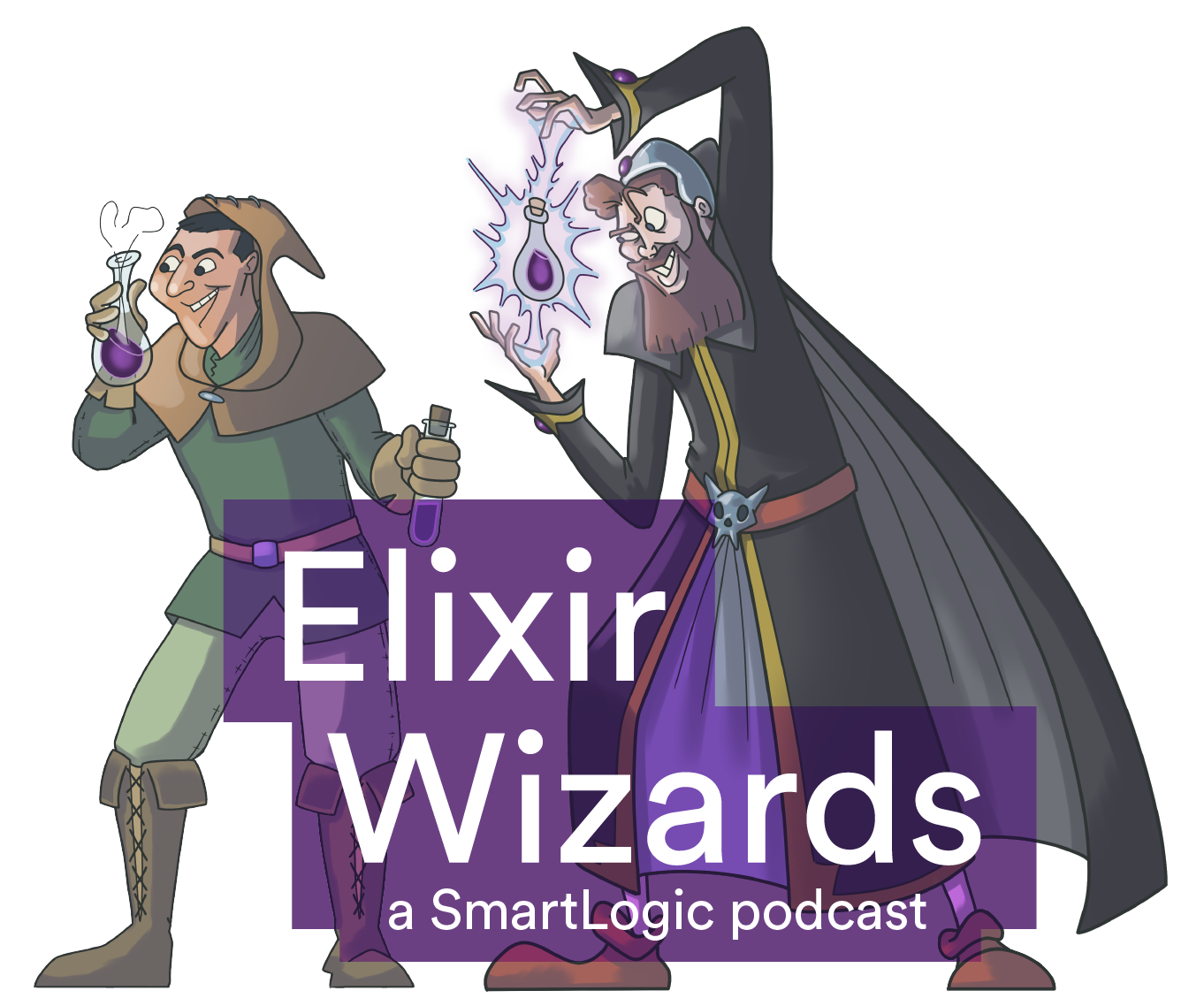 An image of avatars for the hosts of the podcast